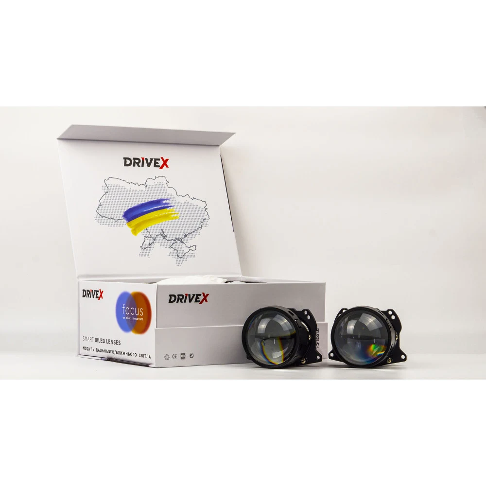 Світлодіодні BI-LED лінзи BiLED Amateru DLX 3.0" 65/75W 5500К Dual chip к-т