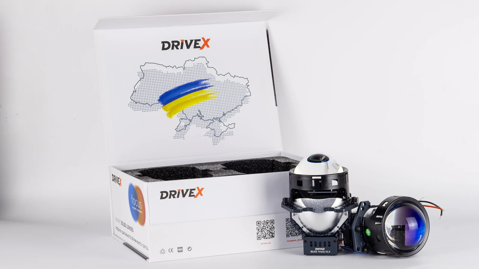 Світлодіодні BI-LED лінзи BiLED Triada DLX 100/110W 3xLED 5500K
