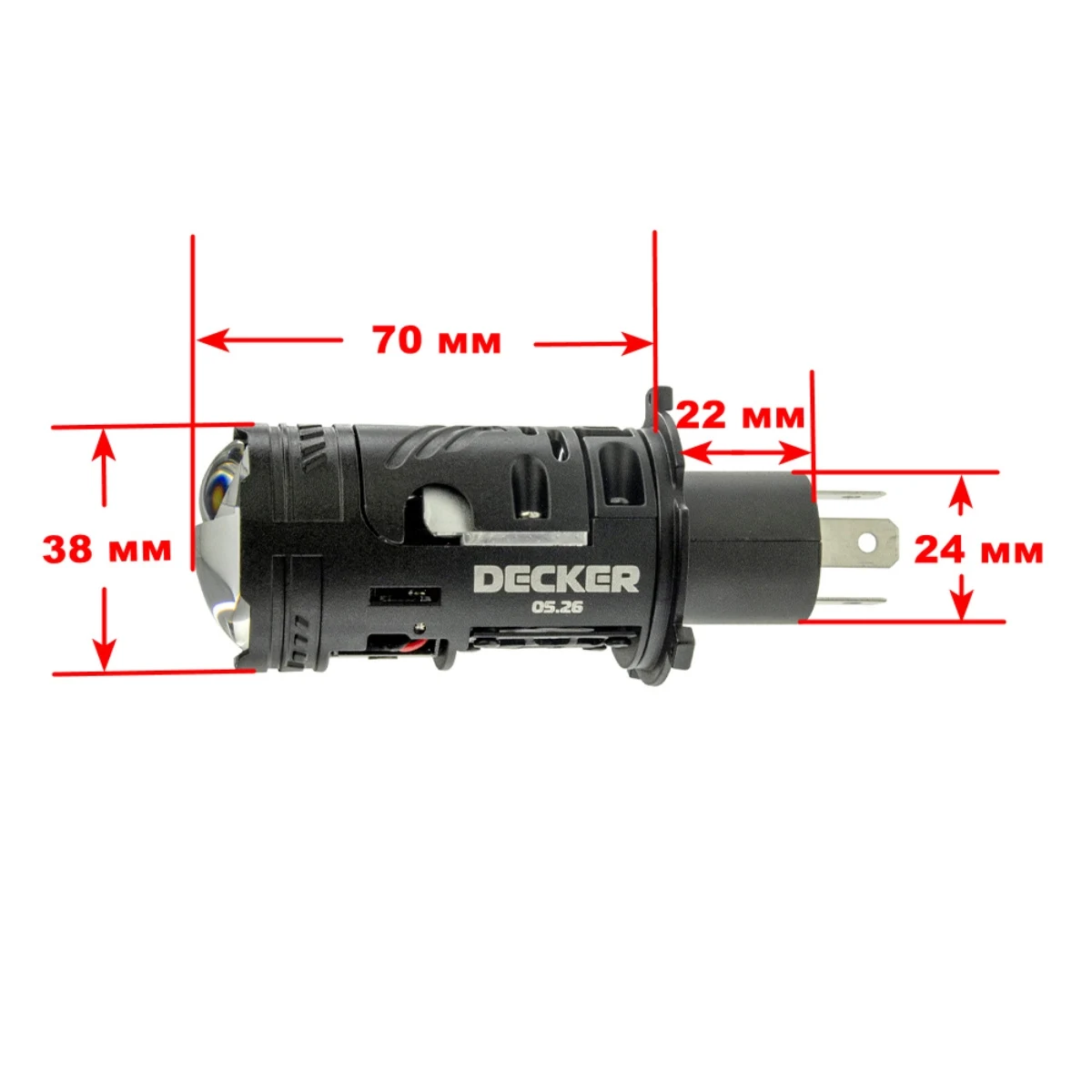 Світлодіодні лампи Decker LED RGX-02 5.5K H4 45/65W