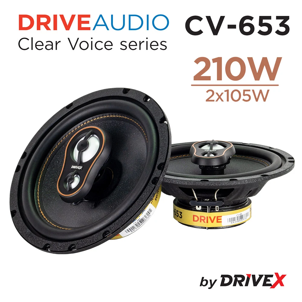 Автомобільна акустика DriveX CV-653 6.5" 105W 4Om