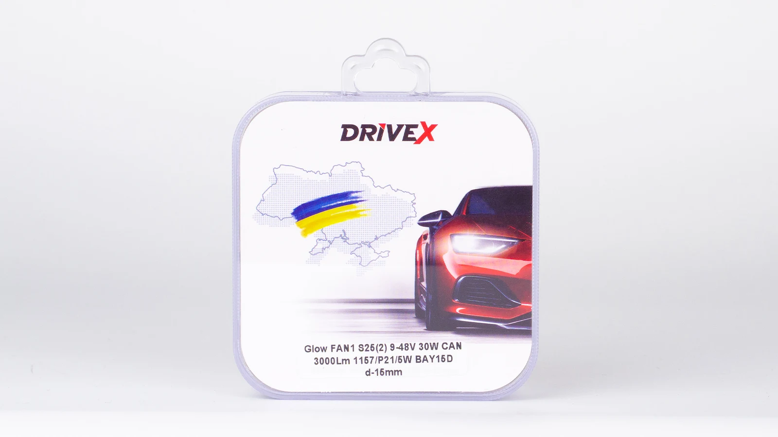 DriveX Glow FAN1 S25(2) 1157/P21/5W BAY15D 30W 6000K — комплект