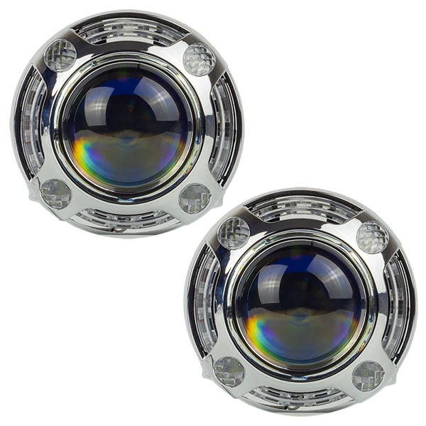 Маска для лінз DriveX MS A-106 3.0" Silver White+Yellow комплект