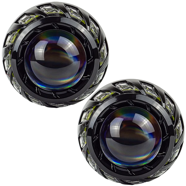 Маска для лінз DriveX MS A-107 3.0" Black White+Yellow комплект